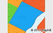 Political Simple Map of ZIP code 10029