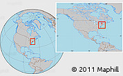 Gray Location Map of ZIP code 10031, within the entire country