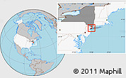 Gray Location Map of ZIP code 10031, highlighted country, highlighted state