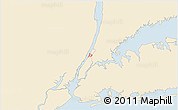Classic Style 3D Map of ZIP code 10032, single color outside