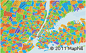Political 3D Map of ZIP code 10032