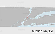 Gray Panoramic Map of ZIP code 10032, single color outside