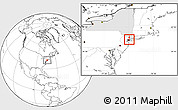 Blank Location Map of ZIP code 10035, highlighted state