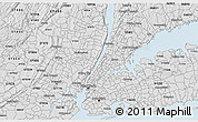 Silver Style 3D Map of ZIP code 10040