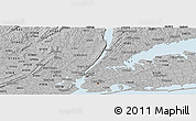 Gray Panoramic Map of ZIP code 10040