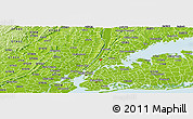 Physical Panoramic Map of ZIP code 10040