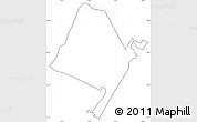 Blank Simple Map of ZIP code 10040, cropped outside, no labels