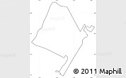 Blank Simple Map of ZIP code 10040, cropped outside