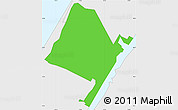 Political Simple Map of ZIP code 10040, single color outside, borders and labels