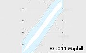 Silver Style Simple Map of ZIP code 10044