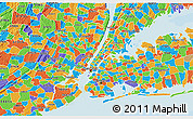 Political 3D Map of ZIP code 10128