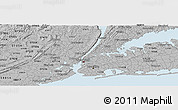 Gray Panoramic Map of ZIP code 10128