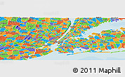 Political Panoramic Map of ZIP code 10128