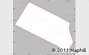 Gray Simple Map of ZIP code 10128, cropped outside