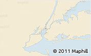 Classic Style 3D Map of ZIP code 10280, single color outside
