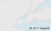 Silver Style 3D Map of ZIP code 10280, single color outside