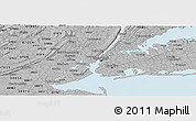 Gray Panoramic Map of ZIP code 10280