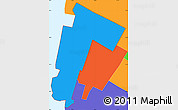 Political Simple Map of ZIP code 10280