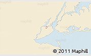 Classic Style 3D Map of ZIP code 10302, single color outside