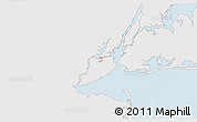 Silver Style 3D Map of ZIP code 10302, single color outside