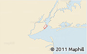 Classic Style 3D Map of ZIP code 10305, single color outside
