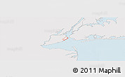 Silver Style Panoramic Map of ZIP code 10305, single color outside