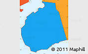 Political Simple Map of ZIP code 10307