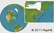 Satellite Location Map of ZIP code 10308, highlighted state