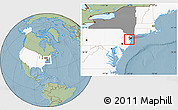 Savanna Style Location Map of ZIP code 10309, highlighted country, highlighted state, hill shading