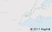 Silver Style 3D Map of ZIP code 10310, single color outside
