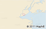 Classic Style 3D Map of ZIP code 10312, single color outside