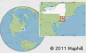 Savanna Style Location Map of ZIP code 10312, highlighted county, highlighted state