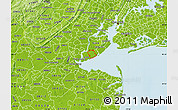 Physical Map of ZIP code 10312