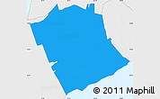 Political Simple Map of ZIP code 10312, single color outside, borders and labels