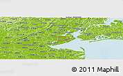 Physical Panoramic Map of ZIP code 10314