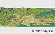 Satellite Panoramic Map of ZIP code 10451