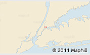 Classic Style 3D Map of ZIP code 10454, single color outside