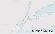 Silver Style 3D Map of ZIP code 10456, single color outside