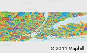 Political Panoramic Map of ZIP code 10456