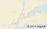 Classic Style 3D Map of ZIP code 10457, single color outside
