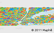Political Panoramic Map of ZIP code 10457