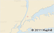 Classic Style 3D Map of ZIP code 10458, single color outside