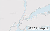 Silver Style 3D Map of ZIP code 10458, single color outside