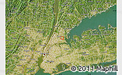 Satellite Map of ZIP code 10461