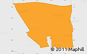 Political Simple Map of ZIP code 10461, single color outside, borders and labels