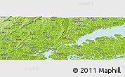 Physical Panoramic Map of ZIP code 10463