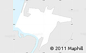 Silver Style Simple Map of ZIP code 10463