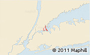 Classic Style 3D Map of ZIP code 10465, single color outside