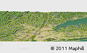 Satellite Panoramic Map of ZIP code 10468