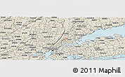 Shaded Relief Panoramic Map of ZIP code 10468